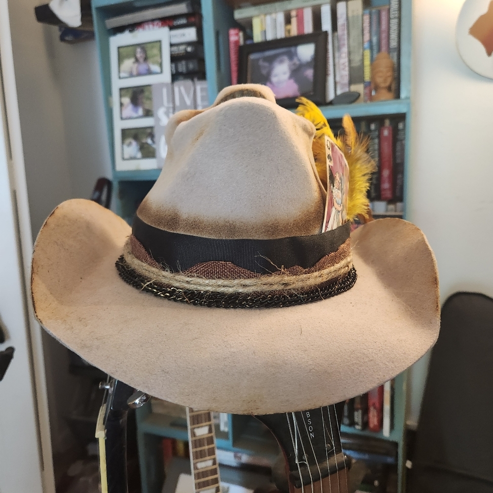 Cowboy Hat With Skull Top